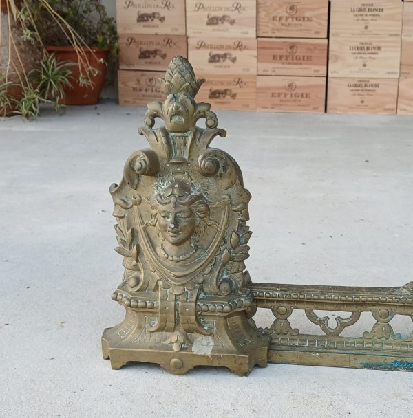 Ancienne garniture de cheminée en bronze n°11722