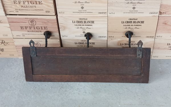 Ancien porte manteaux bois et fer forgé n°11724