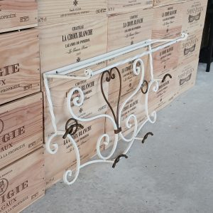 Vestiaire mural vintage en fer forgé n°11725