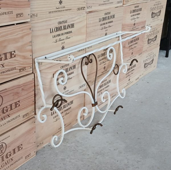 Vestiaire mural vintage en fer forgé n°11725