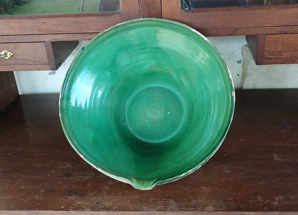 Ancien grésal en terre cuite vernissée n°11726