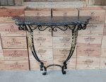 Console en marbre et fer forgé n°11727