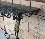 Console en marbre et fer forgé n°11727