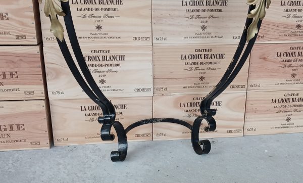 Console en marbre et fer forgé n°11727