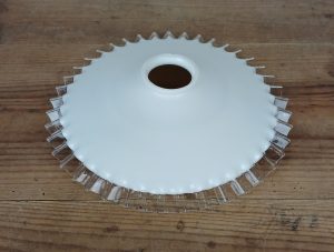 Abat jour en opaline / Lustre / Vintage / n°11734