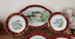Service a poisson vintage en porcelaine n°11740