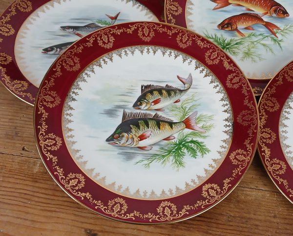 Service a poisson vintage en porcelaine n°11740