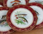 Service a poisson vintage en porcelaine n°11740