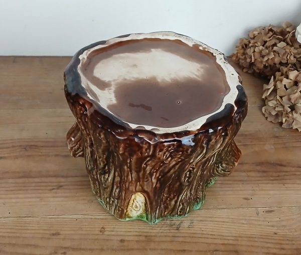 Ancien cache pot en barbotine n°11747