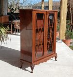 Ancienne vitrine anglaise en acajou n°11928