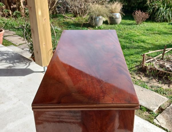 Ancienne vitrine anglaise en acajou n°11928