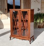 Ancienne vitrine anglaise en acajou n°11928