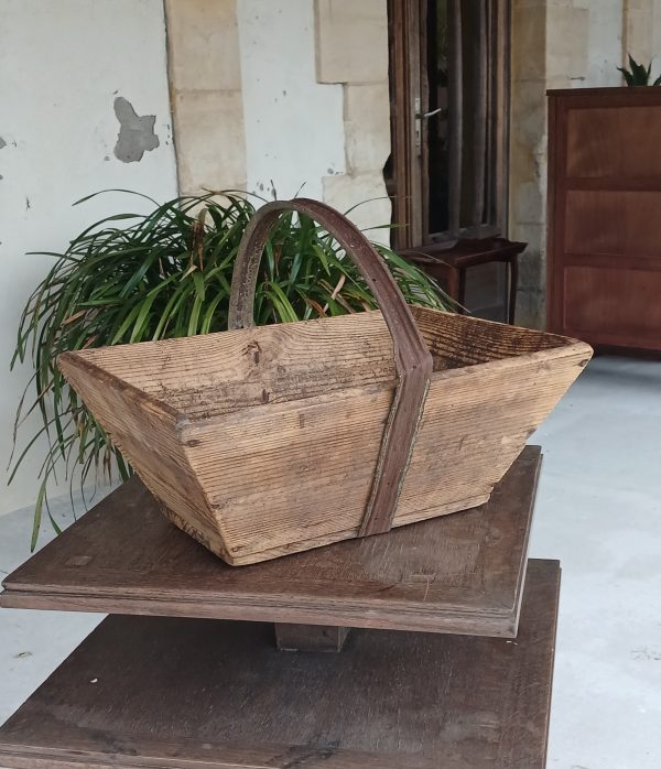 Ancien panier de vendange en bois n°11932