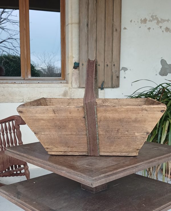 Ancien panier de vendange en bois n°11932