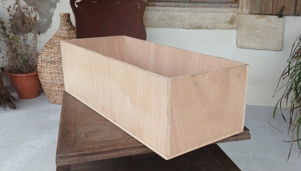 Caisse de rangement en contreplaqué n°11935