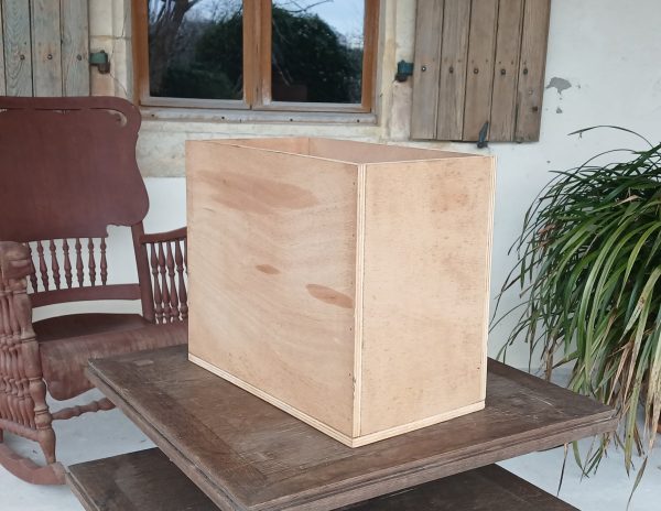 Caisse de rangement en contreplaqué n°11936