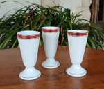 Lot de 3 mazagrans en porcelaine de Limoges n°11974
