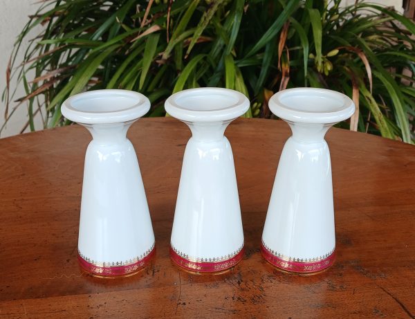 Lot de 3 mazagrans en porcelaine de Limoges n°11974