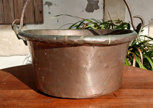 Ancien chaudron en cuivre n°11991