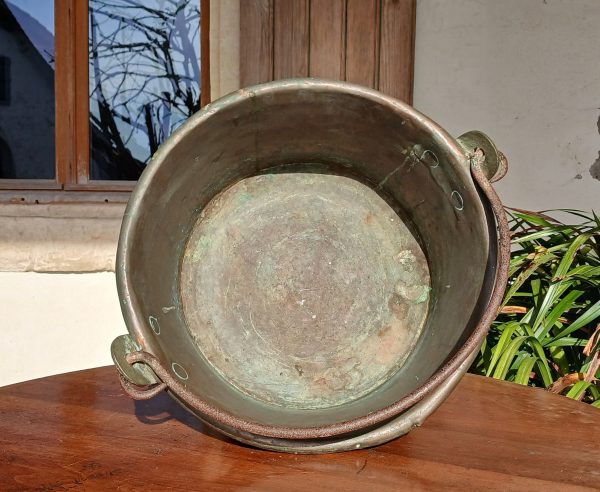 Ancien chaudron en cuivre n°11991