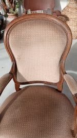 Ancien fauteuil Voltaire en noyer n°11952