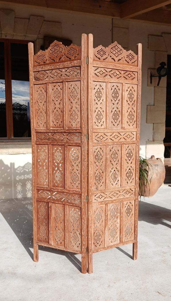 Paravent en bois exotique n°11966