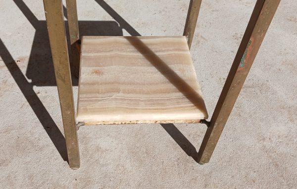 Ancien chevet en marbre et laiton n°11967