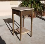 Ancien chevet en marbre et laiton n°11967