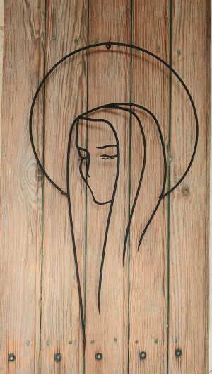 Silhouette / Vierge vintage / Fer forgé / Design / n°11984