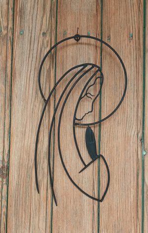 Silhouette / Vierge vintage / Fer forgé / Design / n°11985