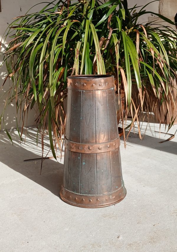 Ancien porte parapluies en cuivre n°11989