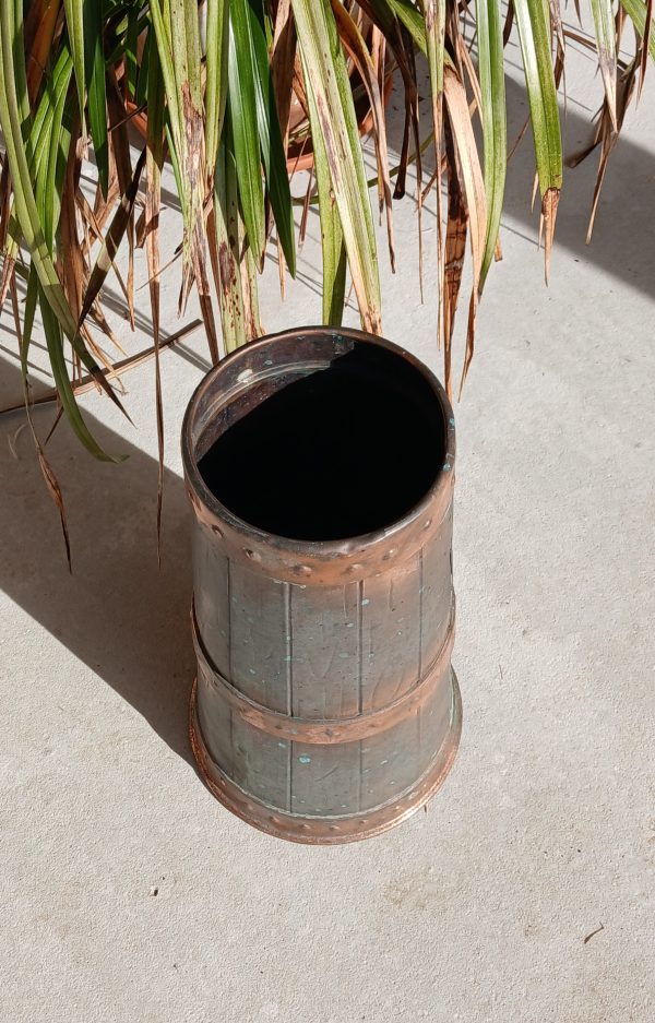 Ancien porte parapluies en cuivre n°11989