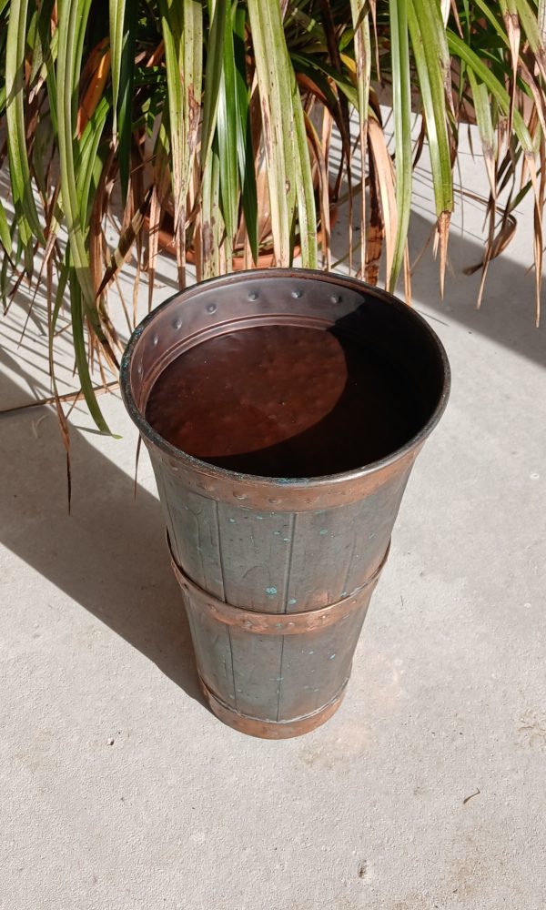 Ancien porte parapluies en cuivre n°11989