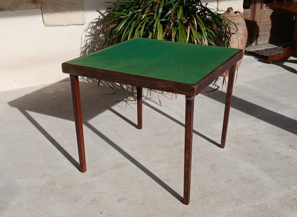 Table de bridge vintage Meblutil a restaurer n°11995