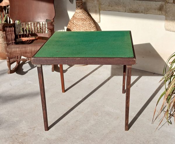 Table de bridge vintage Meblutil a restaurer n°11995