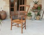 Ancien fauteuil paillé n°12003
