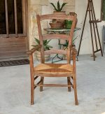 Ancien fauteuil paillé n°12003