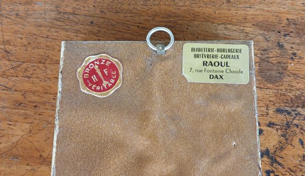 Cadre religieux en bronze / Vierge / n°12024