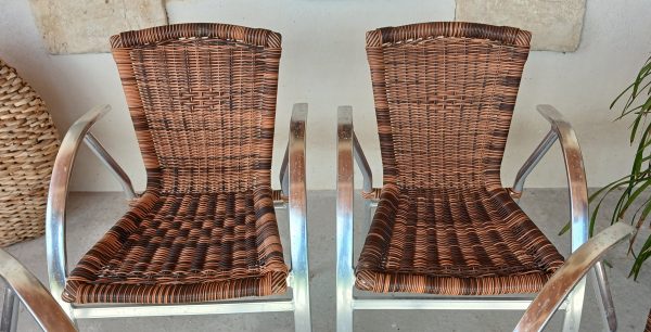 Lot de 4 fauteuils de jardin n°12044