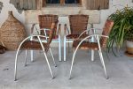 Lot de 4 fauteuils de jardin n°12044