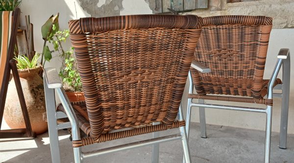 Lot de 4 fauteuils de jardin n°12044