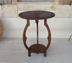 Ancien guéridon / Sellette / chêne / Art Déco / n°12034