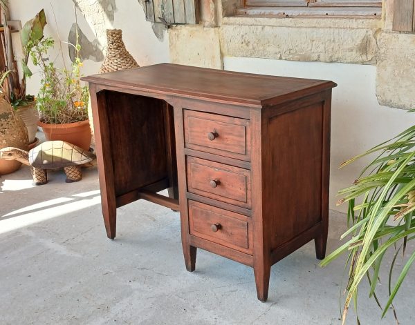 Bureau vintage en pin n°12038