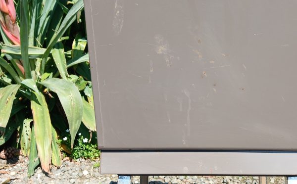 Chaise vintage de bureau en métal et simili n°12049