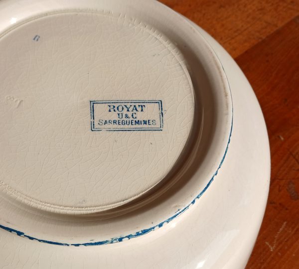 Ancienne soupière Royat Sarreguemines n°12068