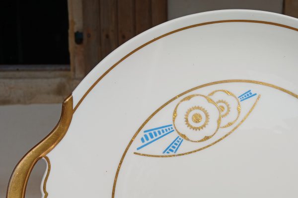 Service a gâteaux Art Déco en porcelaine n°12073