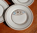 Service a gâteaux Art Déco en porcelaine n°12073