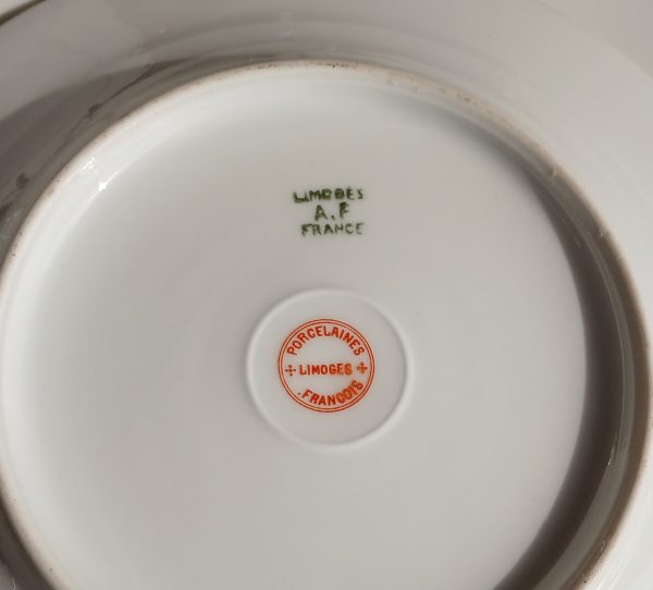 Service a gâteaux Art Déco en porcelaine n°12073