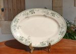 Ancien plat ovale / Liserons / Terre de fer / n°12082