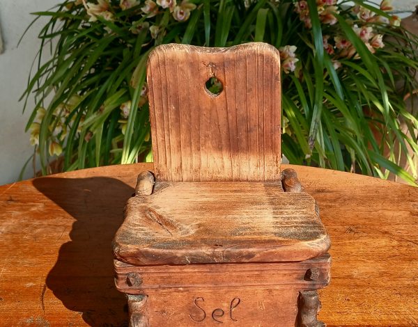 Boite a sel vintage en bois n°12031